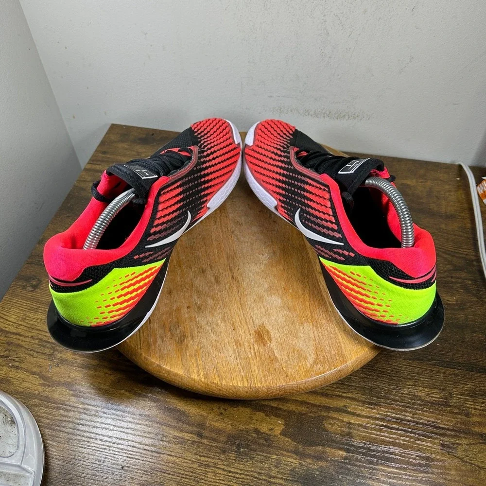 NikeCourt Air Zoom Vapor Cage 4 Black Crimson Volt Shoes CD0424-007 Mens 10.5